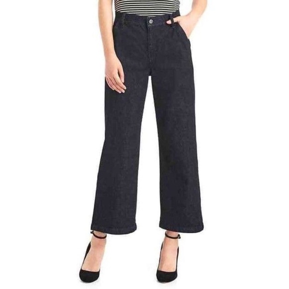 gap wide leg high rise jeans